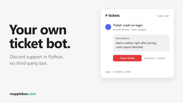 Discord Ticket Bot in Python: Build Your Own Support Tickets