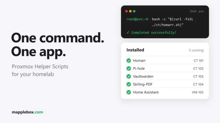 Proxmox VE Helper-Scripts: Install Services With One Command