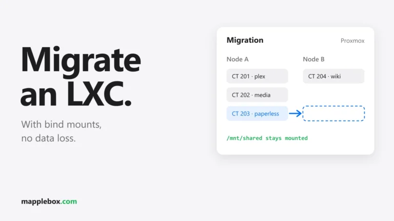 Migrate a Proxmox LXC with Bind Mounts Using shared=1
