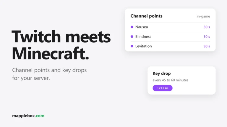 Twitch Channel Points in Minecraft: Key Drops and Stream Effects
