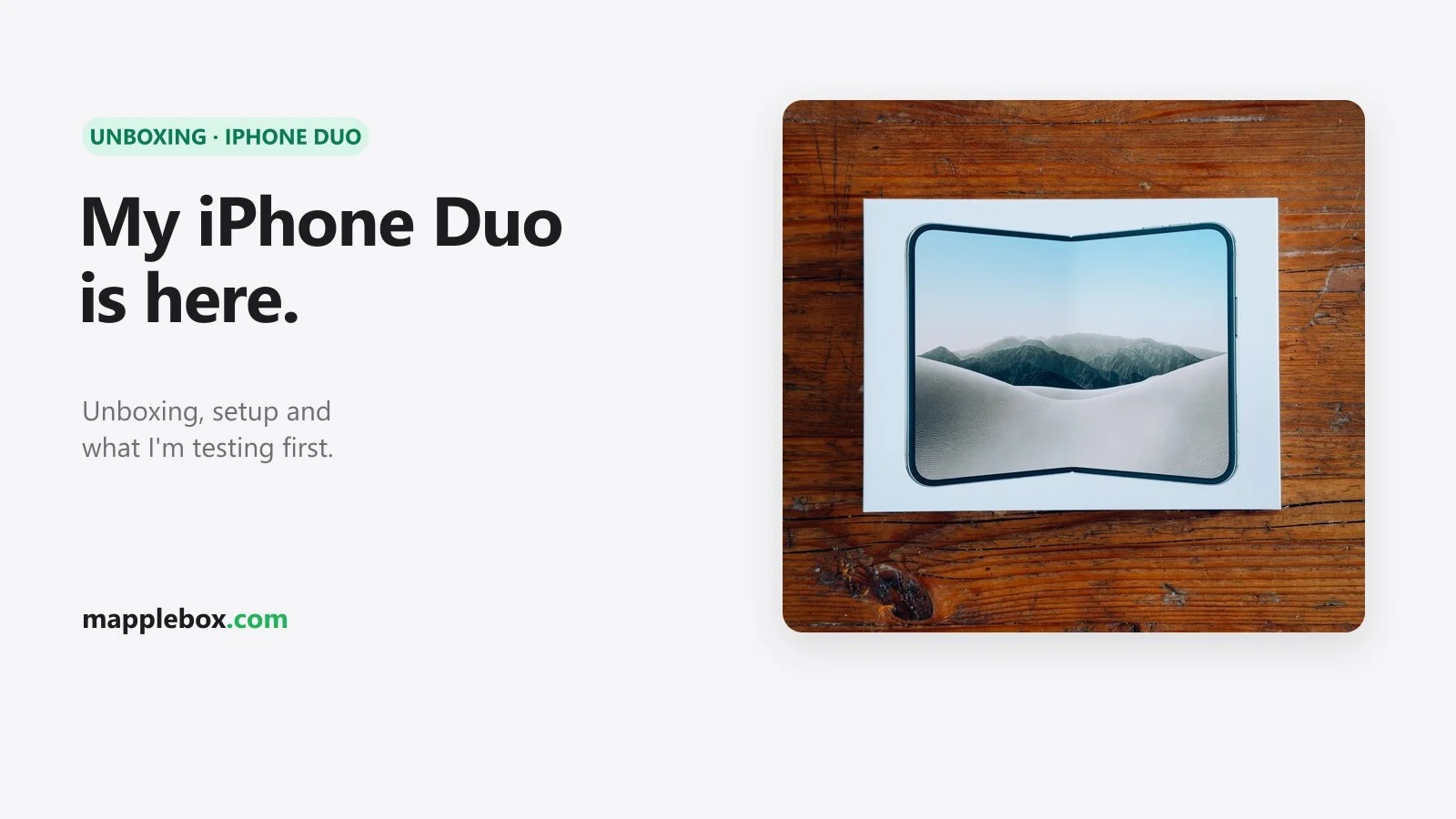 Featured image: My iPhone Duo is here, next to the Duo box from above