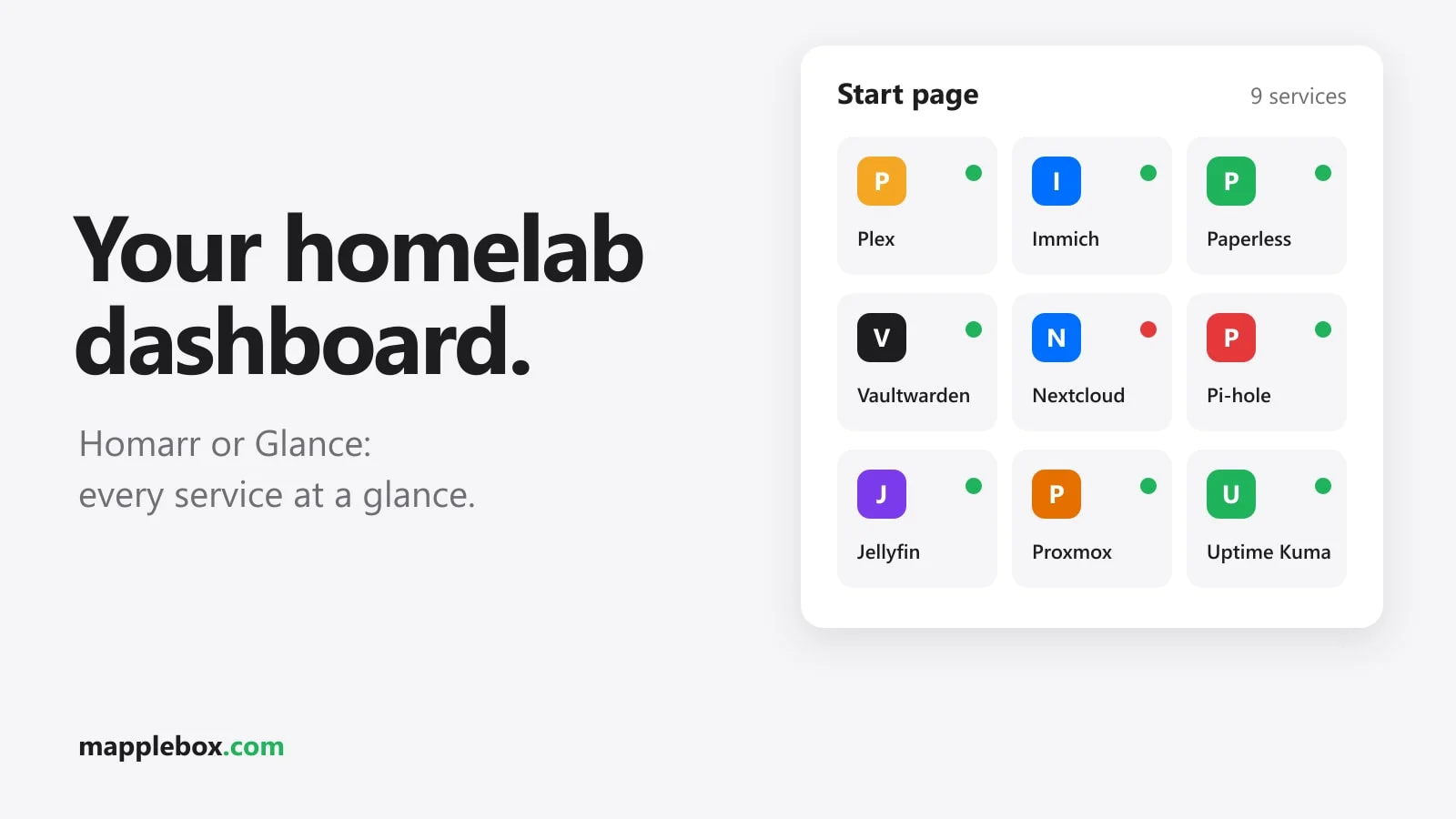 Homelab Dashboard Setup: Homarr vs Glance Compared